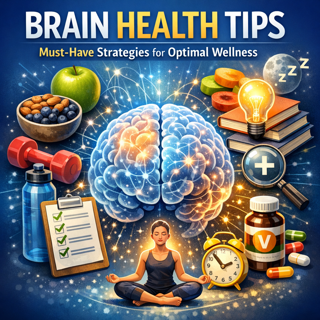 Illustration of Brain Health Tips Tips: Must-Have Strategies for Optimal Wellness