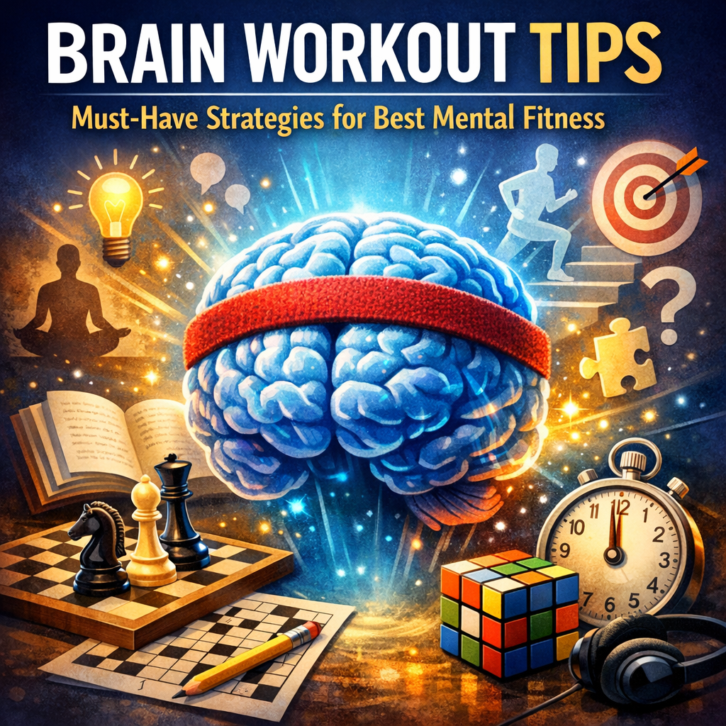 Illustration of Brain Workout Tips: Must-Have Strategies for Best Mental Fitness
