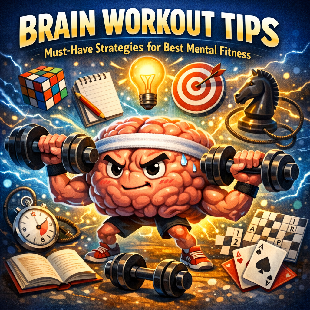 Illustration of Brain Workout Tips: Must-Have Strategies for Best Mental Fitness