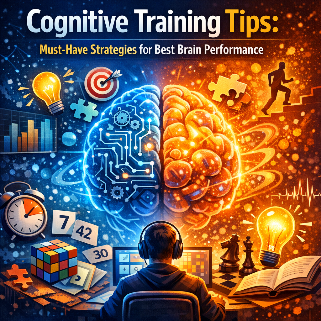 Illustration of Cognitive Training Tips: Must-Have Strategies for Best Brain Performance