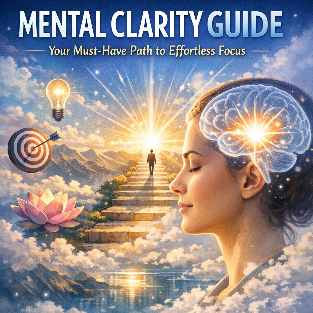 Illustration of Mental Clarity Guide: Your Must-Have Path to Effortless Focus