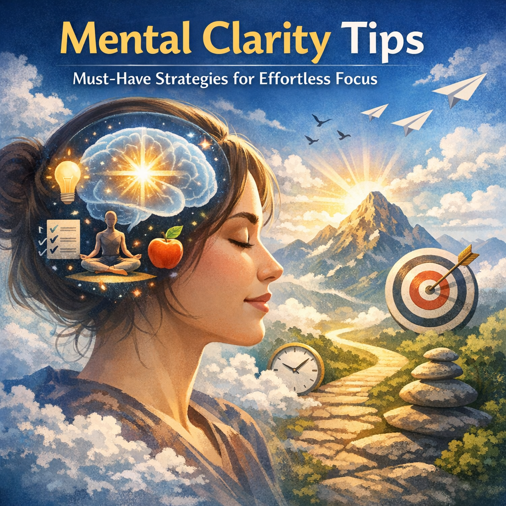 Illustration of Mental Clarity Tips: Must-Have Strategies for Effortless Focus
